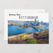 Pittsburgh Cityscape Briefkaart (Voorkant / Achterkant)