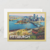 Pittsburgh Cityscape Briefkaart (Voorkant / Achterkant)