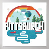 Pittsburgh | Cityscape Design Poster (Voorkant)