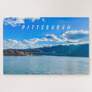 Pittsburgh Cityscape Jigzaag Puzzle Legpuzzel