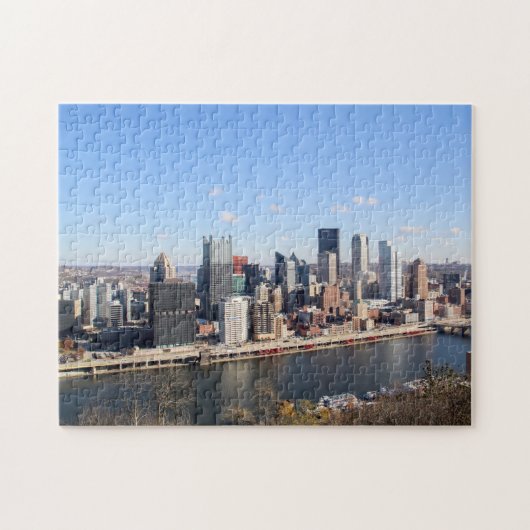 Pittsburgh Cityscape Jigzaag Puzzle Legpuzzel (Horizontaal)
