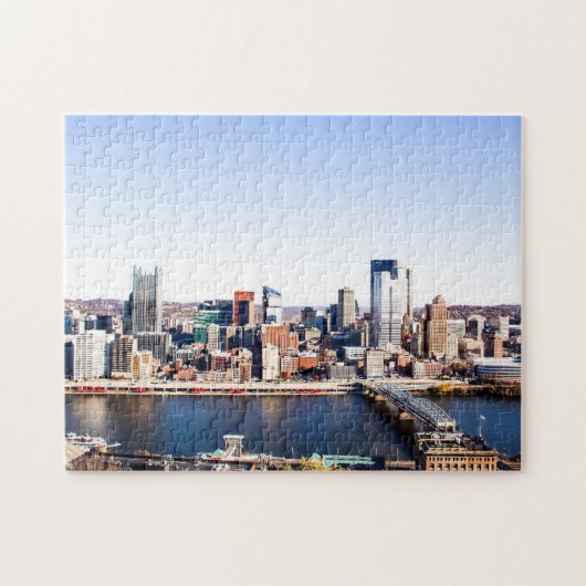 Pittsburgh Cityscape Jigzaag Puzzle Legpuzzel (Horizontaal)