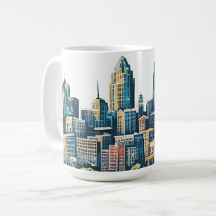 Pittsburgh Cityscape Koffiemok