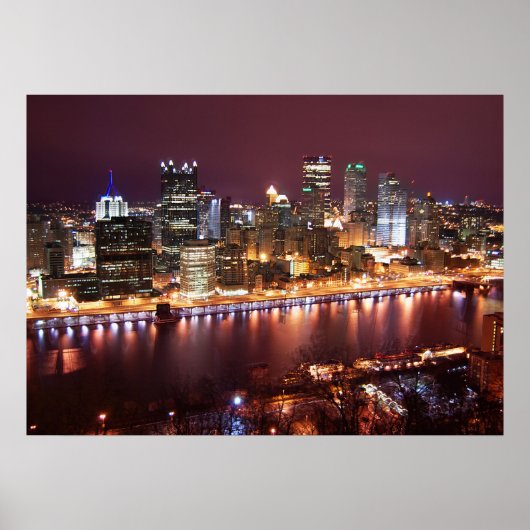 Pittsburgh Cityscape Poster (Voorkant)