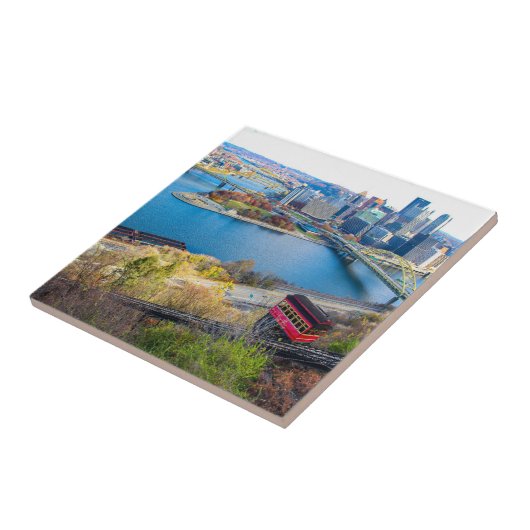 Pittsburgh Cityscape Tegeltje (Zijkant)