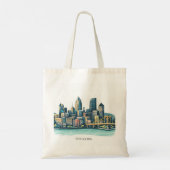 Pittsburgh Cityscape Tote Bag (Achterkant)