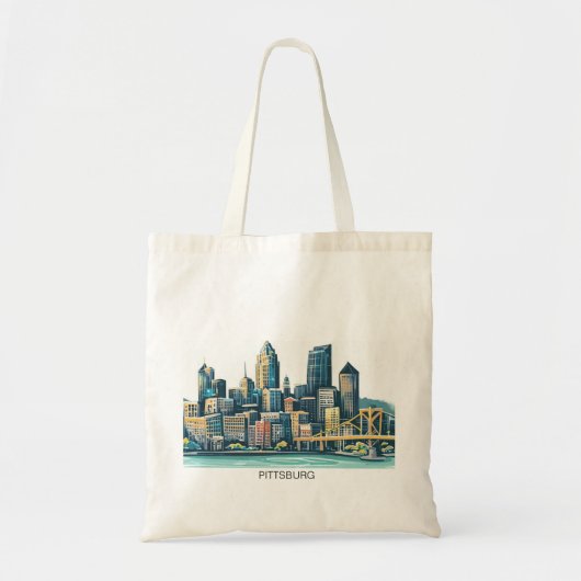Pittsburgh Cityscape Tote Bag (Voorkant)