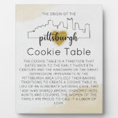 PITTSBURGH COOKIE-TABEL VOOR AFBEELDINGEN FOTOPLAAT (Voorkant)