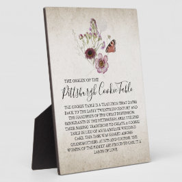 PITTSBURGH COOKIE-TABEL VOOR AFBEELDINGEN FOTOPLAAT