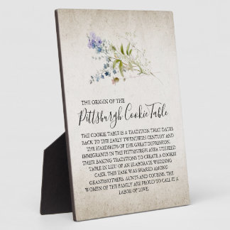 PITTSBURGH COOKIE-TABEL VOOR AFBEELDINGEN FOTOPLAAT