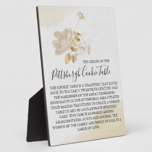 PITTSBURGH COOKIE-TABEL VOOR AFBEELDINGEN FOTOPLAAT