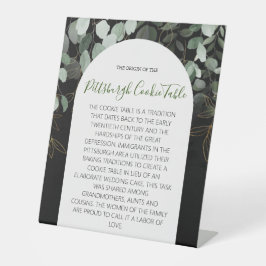 PITTSBURGH COOKIE-TABEL VOOR AFBEELDINGEN RECLAMEBORD MET VOETSTUK