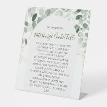 PITTSBURGH COOKIE-TABEL VOOR AFBEELDINGEN