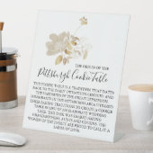 PITTSBURGH COOKIE-TABEL VOOR AFBEELDINGEN RECLAMEBORD MET VOETSTUK (Insitu)