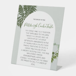 PITTSBURGH COOKIE-TABEL VOOR AFBEELDINGEN RECLAMEBORD MET VOETSTUK