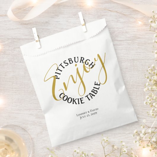 Pittsburgh Cookie Table Bedankzakje (Geknipt)