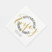 Pittsburgh Cookie Table Favor Bag Servet (Hoek)