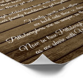 Pittsburgh Cookie Table Rustic Wedding Poster (Hoek)