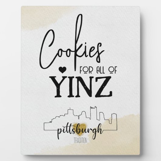 Pittsburgh Cookie Table Sign Fotoplaat (Voorkant)