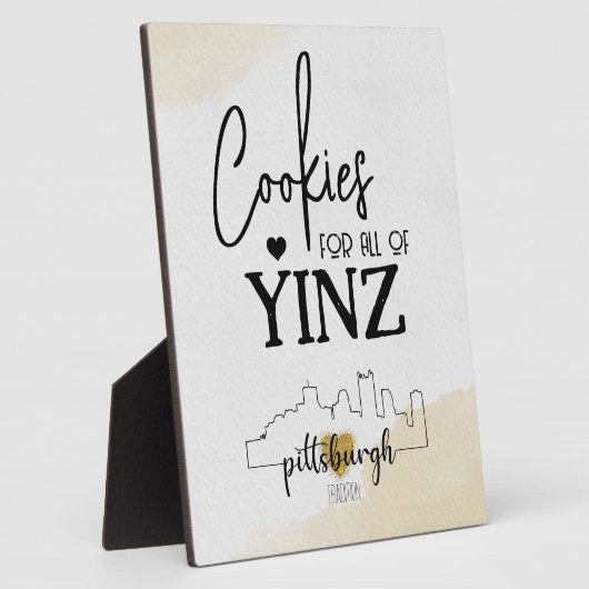 Pittsburgh Cookie Table Sign Fotoplaat (Zijkant)