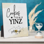 Pittsburgh Cookie Table Sign Fotoplaat (Zijkant)