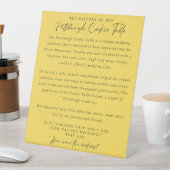 Pittsburgh Cookie Table Sign Reclamebord Met Voetstuk (Insitu)