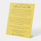 Pittsburgh Cookie Table Sign Reclamebord Met Voetstuk (Voorkant)