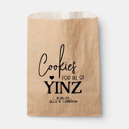 Pittsburgh Cookie Table Trebags Bedankzakje (Voorkant)