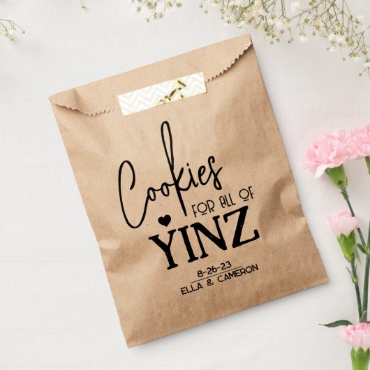 Pittsburgh Cookie Table Trebags Bedankzakje (Gezegeld)