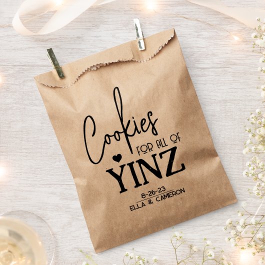 Pittsburgh Cookie Table Trebags Bedankzakje (Geknipt)