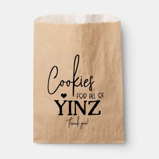 Pittsburgh Cookie Table Trebags Bedankzakje (Voorkant)