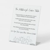 Pittsburgh Cookie tafel teken Reclamebord Met Voetstuk (Voorkant)