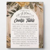 PITTSBURGH COOKIE TAFEL TEKEN TROUWTAFEL TEKEN FOTOPLAAT (Voorkant)