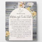 PITTSBURGH COOKIE TAFEL TEKEN TROUWTAFEL TEKEN FOTOPLAAT (Voorkant)