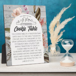 PITTSBURGH COOKIE TAFEL TEKEN TROUWTAFEL TEKEN FOTOPLAAT