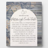 PITTSBURGH COOKIE TAFEL TEKEN TROUWTAFEL TEKEN FOTOPLAAT (Voorkant)