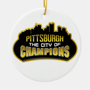 Pittsburgh de stad Champions Keramisch Ornament