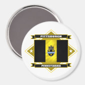 Pittsburgh Diamond Magneet (Voorkant / Achterkant)