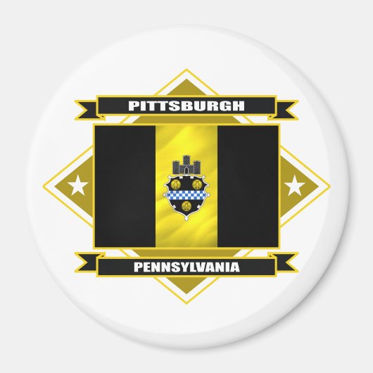 Pittsburgh Diamond Magneet (Voorkant)