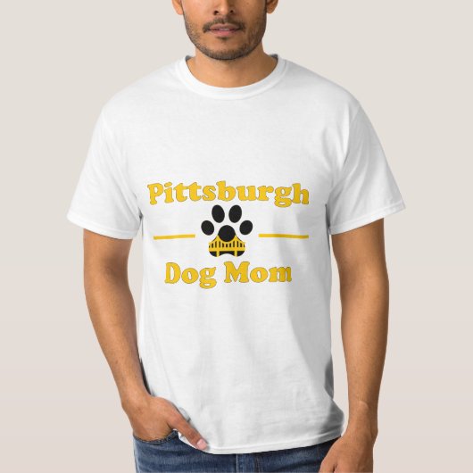 Pittsburgh Dog Mom  T-shirt (Voorkant)