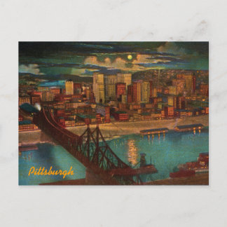  Pittsburgh door Moonlight Briefkaart