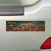 Pittsburgh door Moonlight Bumpersticker (Op auto)