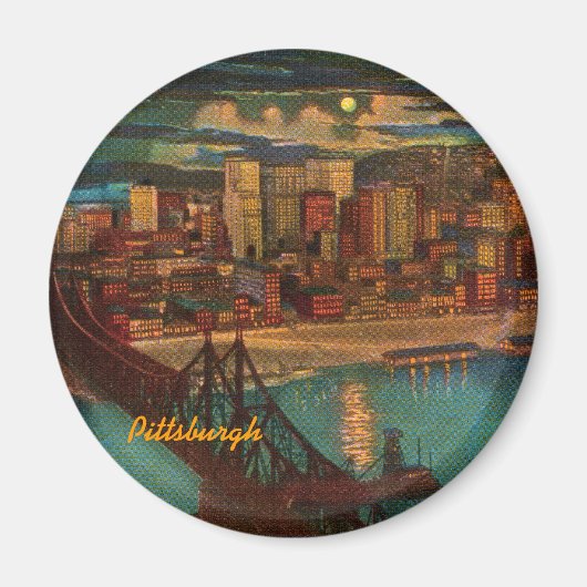 Pittsburgh door Moonlight Magnet (Voorkant)