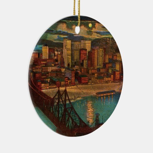 Pittsburgh door Moonlight Ornament (Rechts)