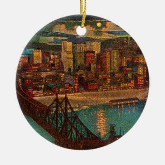Pittsburgh door Moonlight Ornament (Voorkant)