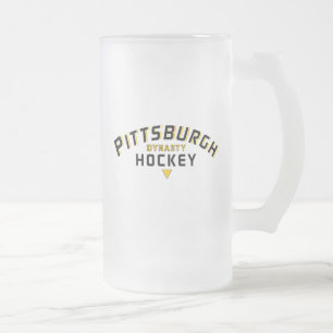 Pittsburgh Dynasty Hockey Frosted Glass Mok