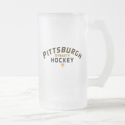Pittsburgh Dynasty Hockey Frosted Glass Mok (Rechts)