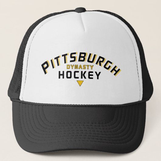 Pittsburgh Dynasty Hockey Trucker Hat Pet (Voorkant)