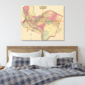 Pittsburgh en Allegheny Canvas Afdruk (Insitu (Slaapkamer))