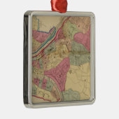 Pittsburgh en Allegheny Metalen Ornament (Rechts)